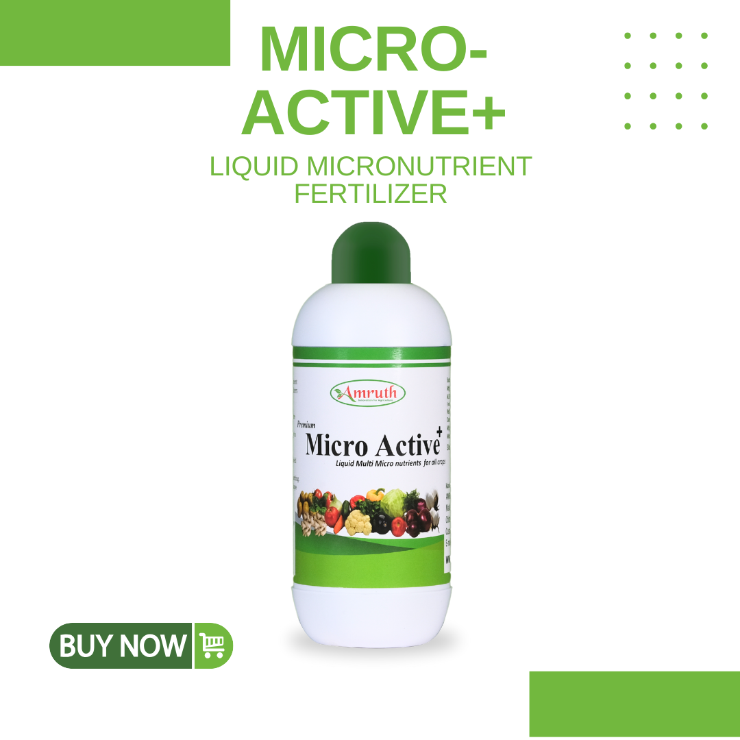 MICRO-ACTIVE+ | Liquid micronutrient fertilizer | liquid plant nutrition | Micronutrient blend for plants | Micronutrient booster for crops | Fertilizer with growth stimulant | Micronutrient foliar spray
