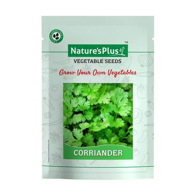 NATURES PLUS | Kitchen garden vegetable seeds pack of 6 | 6 Packet vegetable seeds For home gardening Pots | Vegetables seeds | Lettuce, Ridge Gourd, Coriander, Spinach, Cucumber, Bitter gourd