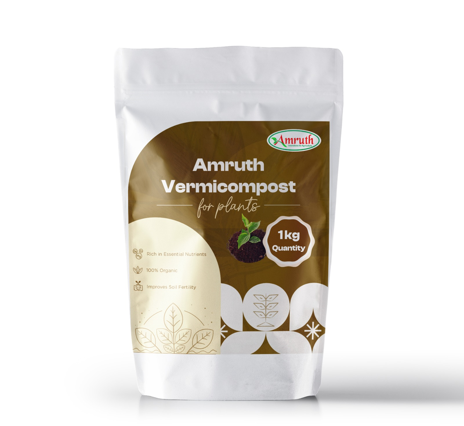 AMRUTH VERMICOMPOST| Organic vermicompost| Earthworm compost| Plant growth booster| Soil conditioner| Organic manure| Vermicompost for vegetables