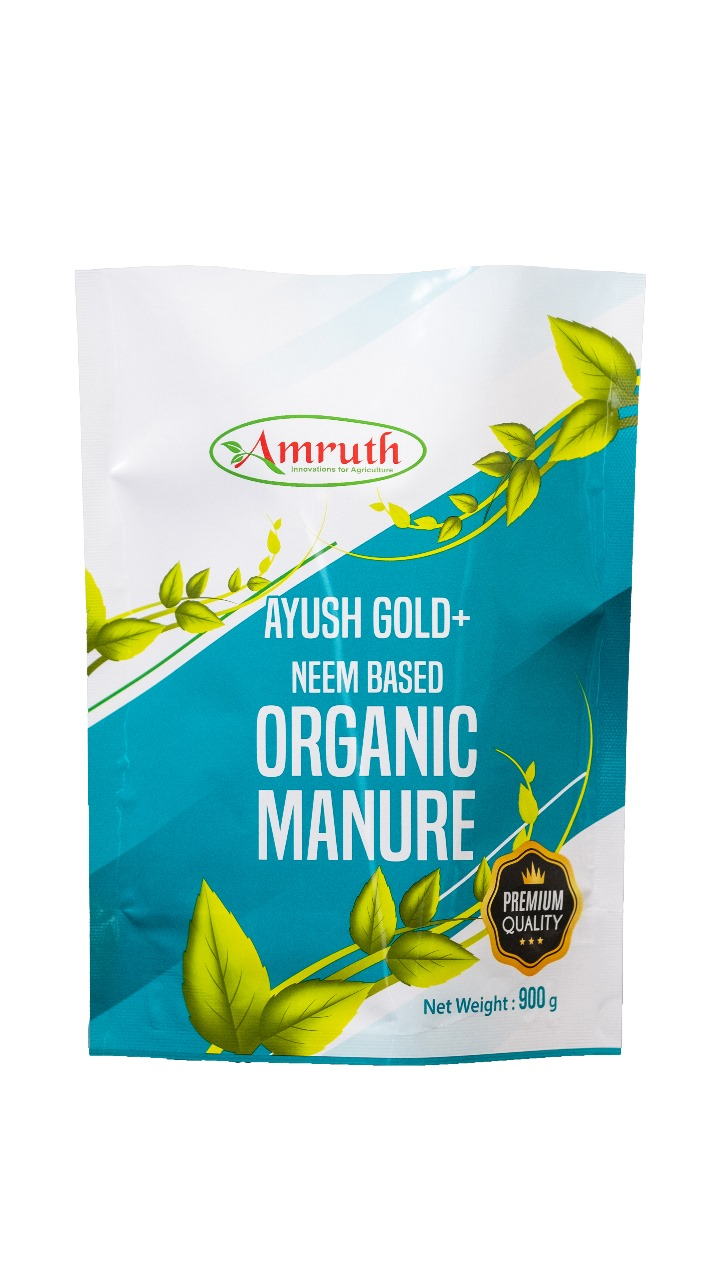 AYUSH GOLD + | Manure Fertilizers for Plants & Home Gardening-900 Gram