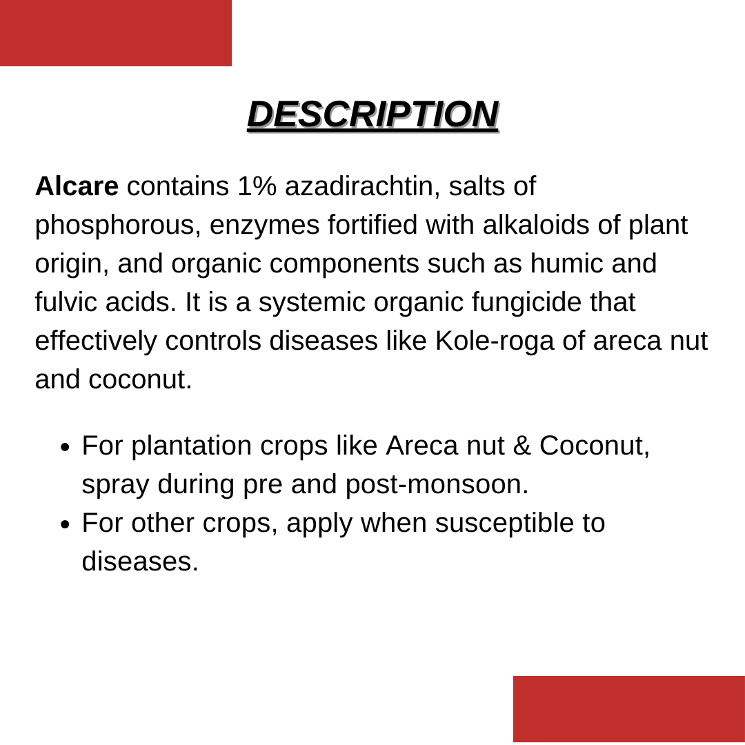 ALCARE | Best for rot disease | Neem oil based product | Bio fungicide