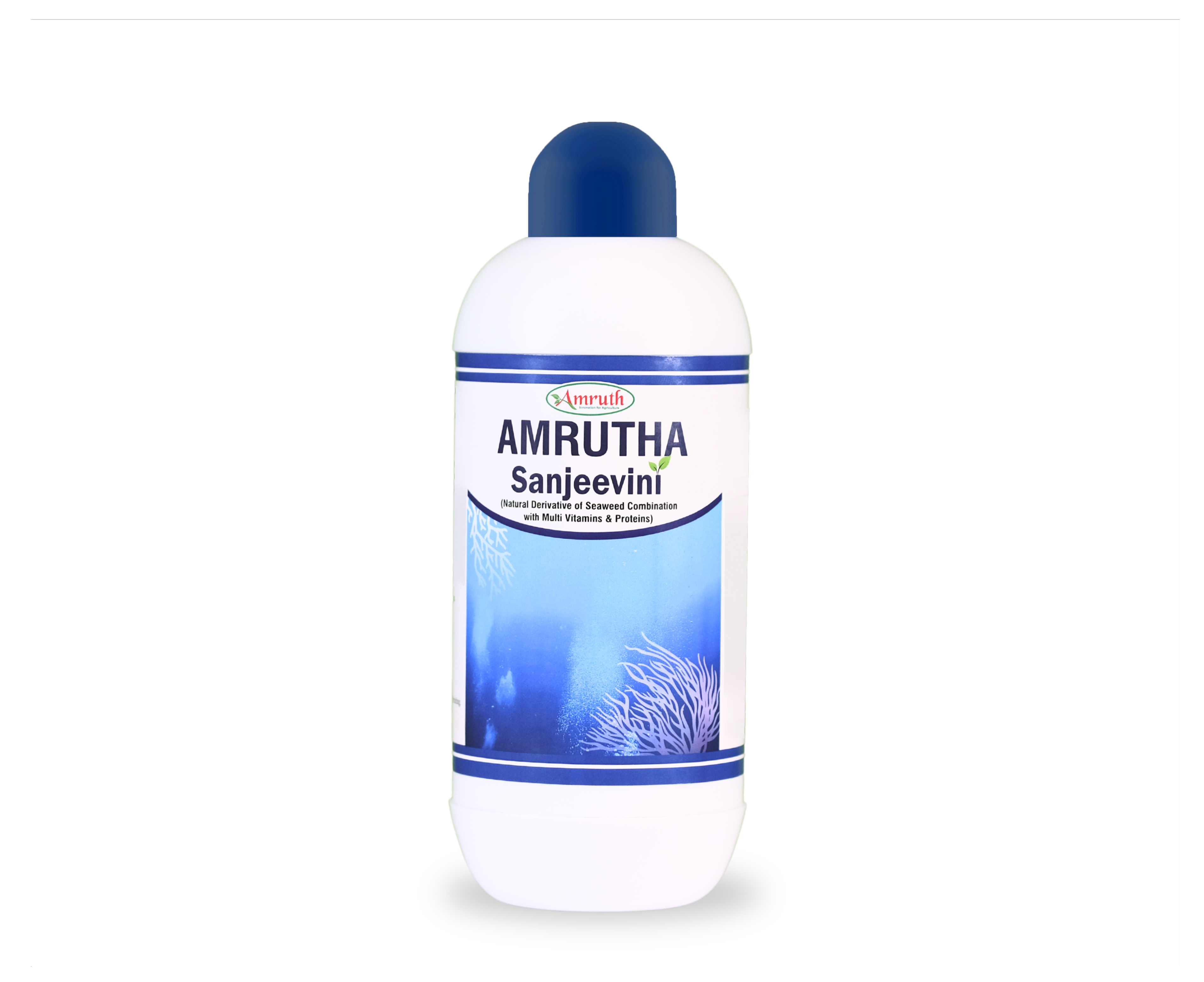 AMRUTH SANJEEVINI | Seaweed Extract Liquid Concentrate - Organic Fertilizer & Growth Promoter for Plants, 100% Water Soluble