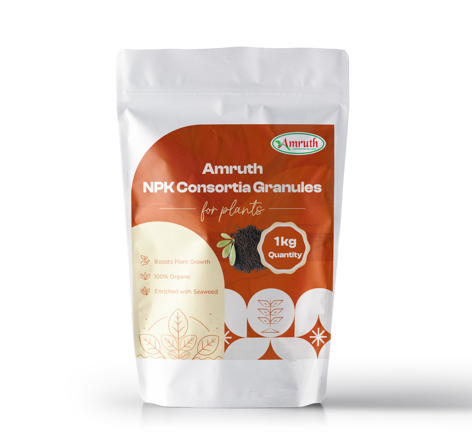 AMRUTH NPK CONSORTIA GRANULES| Bio NPK fertilizer| Organic NPK consortia| Nitrogen phosphorus potassium granules| Soil nutrient enhancer| Microbial fertilizer