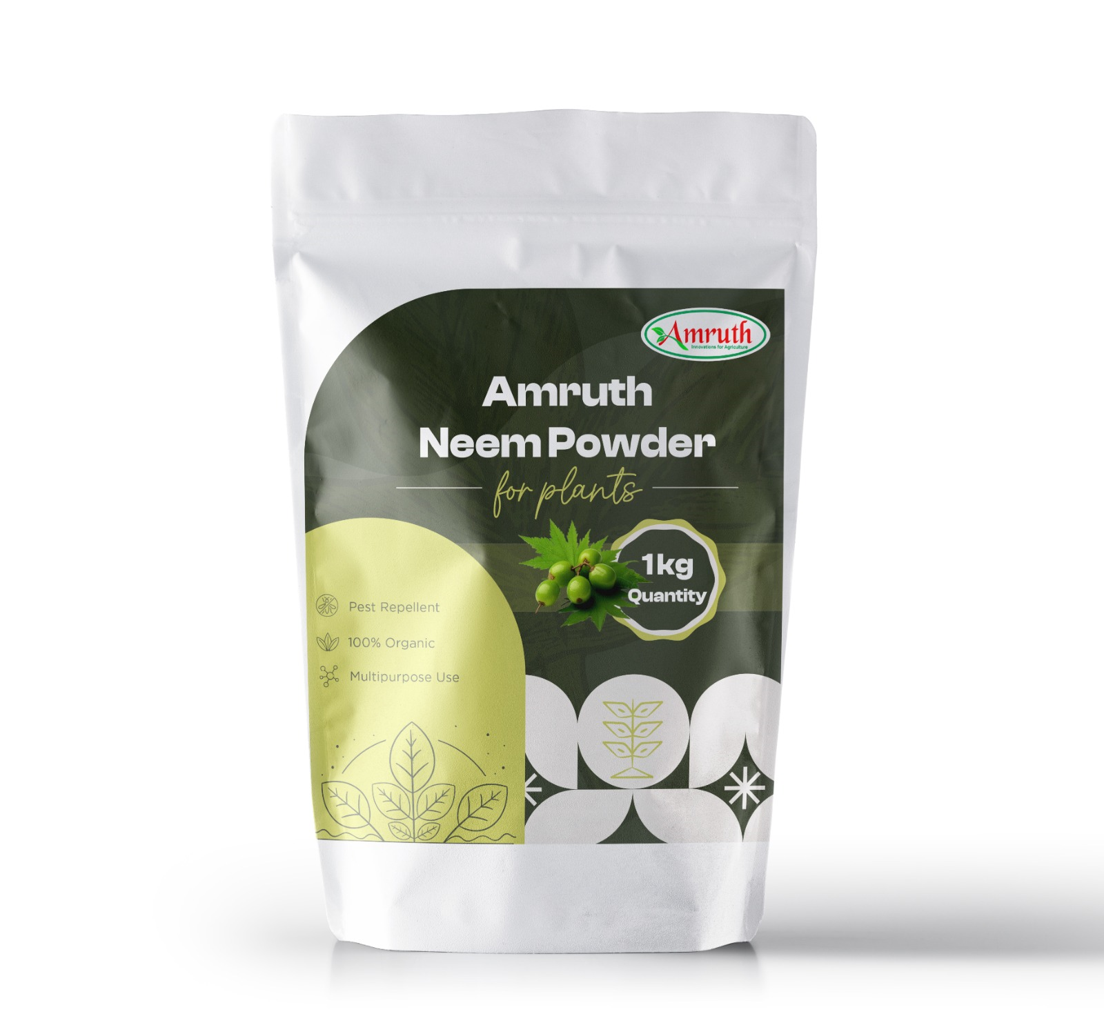 AMRUTH NEEM POWDER-1 KG| Organic pest control| Natural fertilizer| Insect repellent for farming| Neem powder for plants